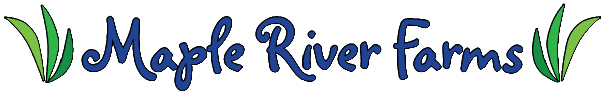 Maple River Farms logo with green grass